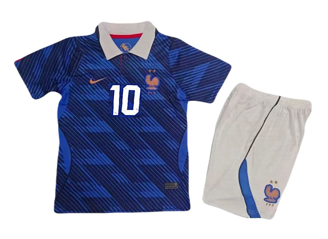 Jersey Playera K. Mbappe 10 Francia 2026 Titular Local Niño Youth