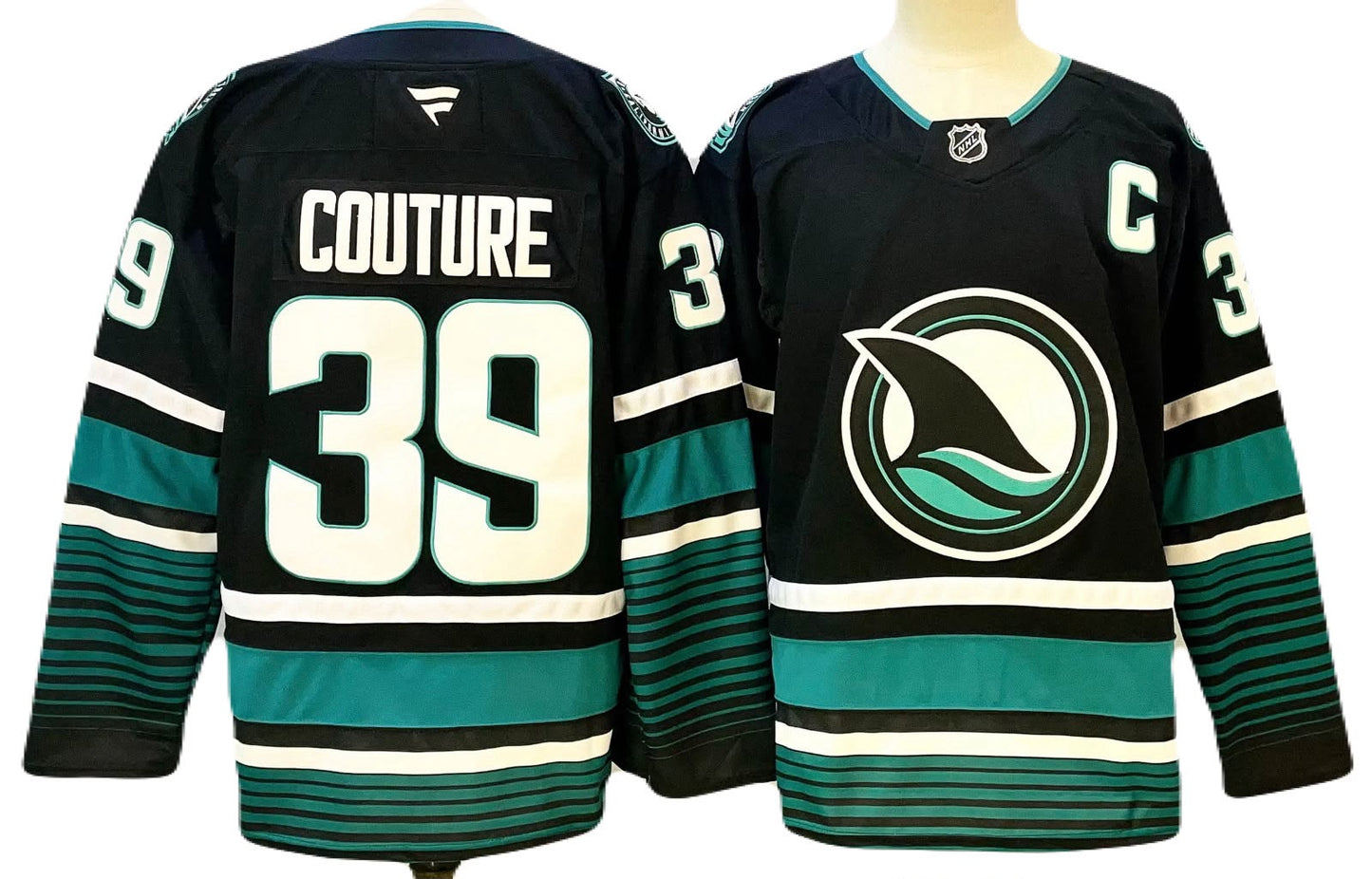 Jersey Hockey San Jose Sharks Couture 39 Negro