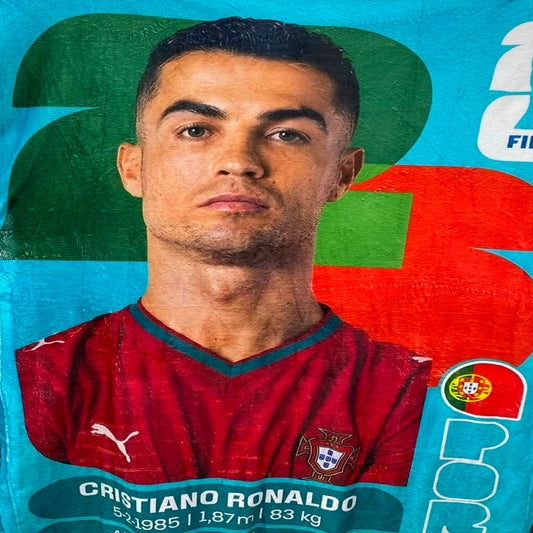 Cobija Frazada Ultra Suave Cristiano Ronaldo CR7 Bicho Estampa