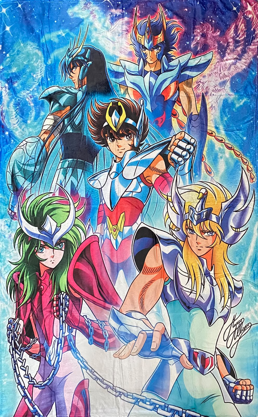 Cobija Frazada Ultra Suave Saint Seiya Caballeros del Zodiaco Bronce
