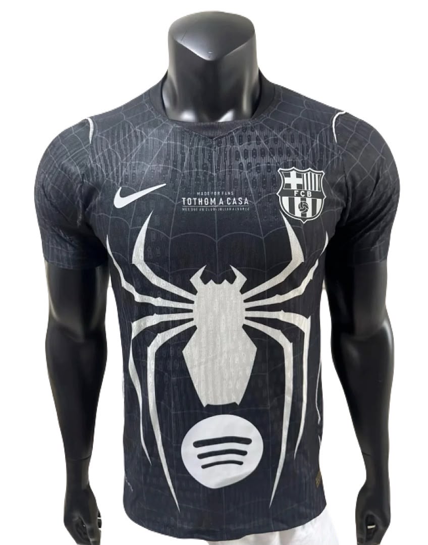 Jersey Playera Barcelona 2027 Edicion Especial Spiderman Hombre Araña
