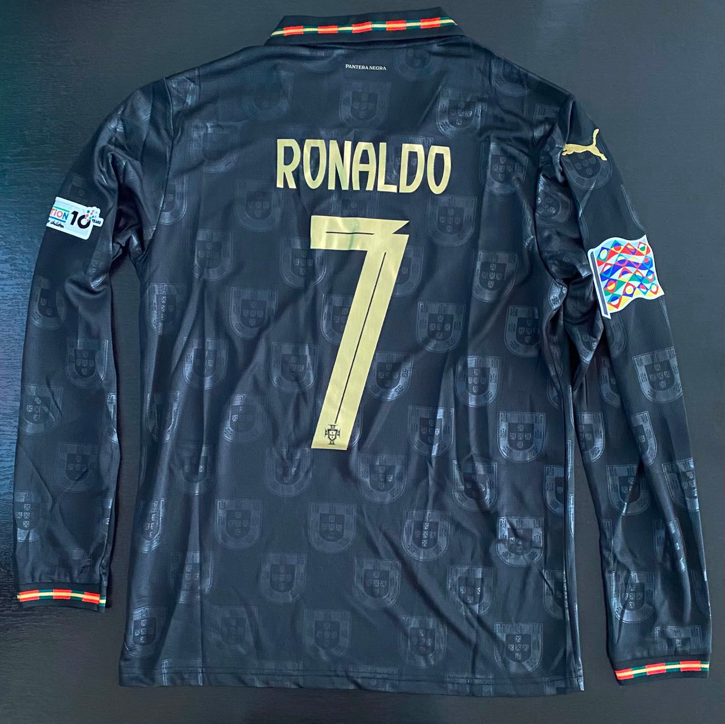 Jersey Playera Cristiano Ronaldo Bicho 7 Edicion Especial Pantera Negra