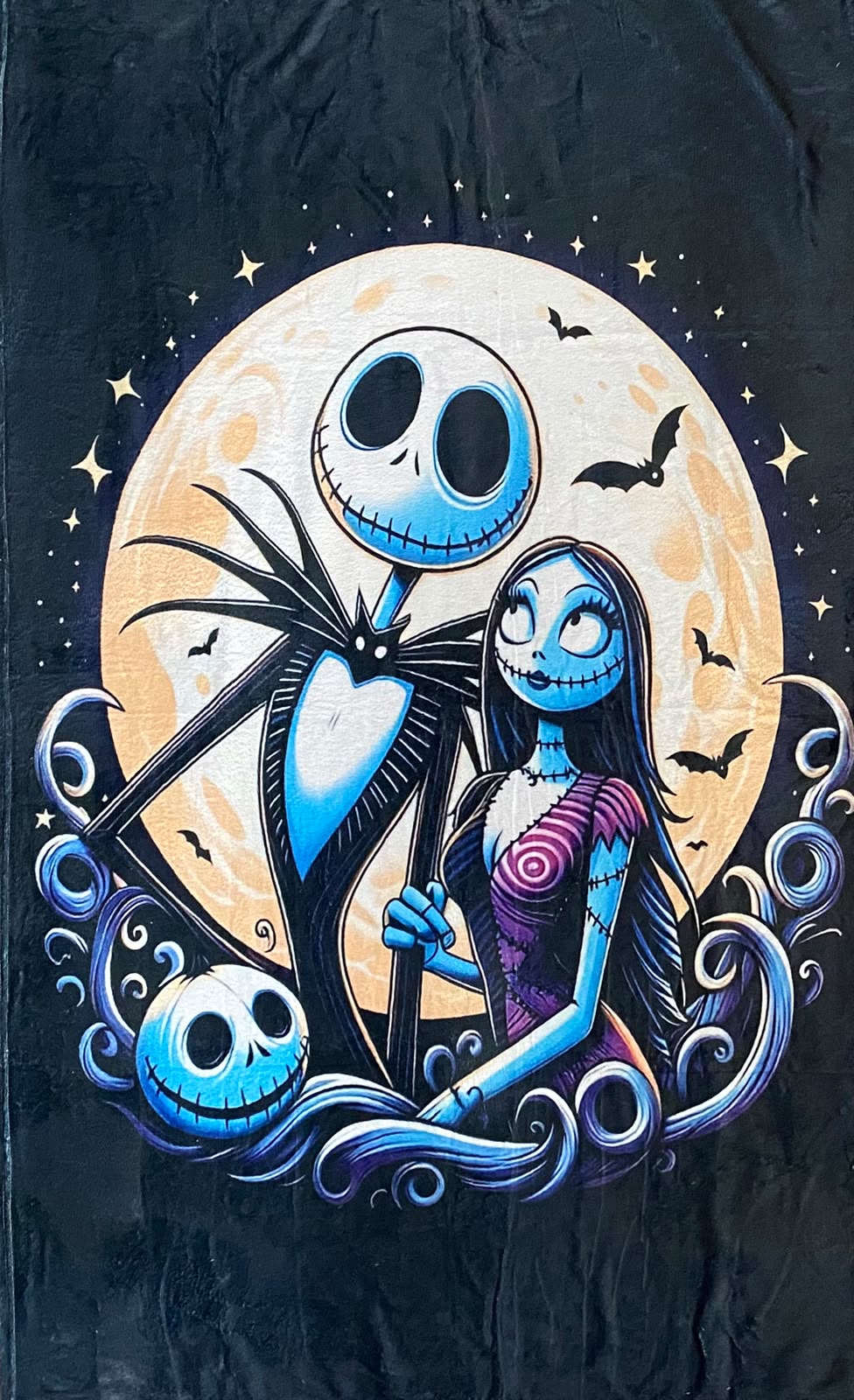 Cobija Frazada Ultra Suave El Extraño Mundo de Jack y Sally
