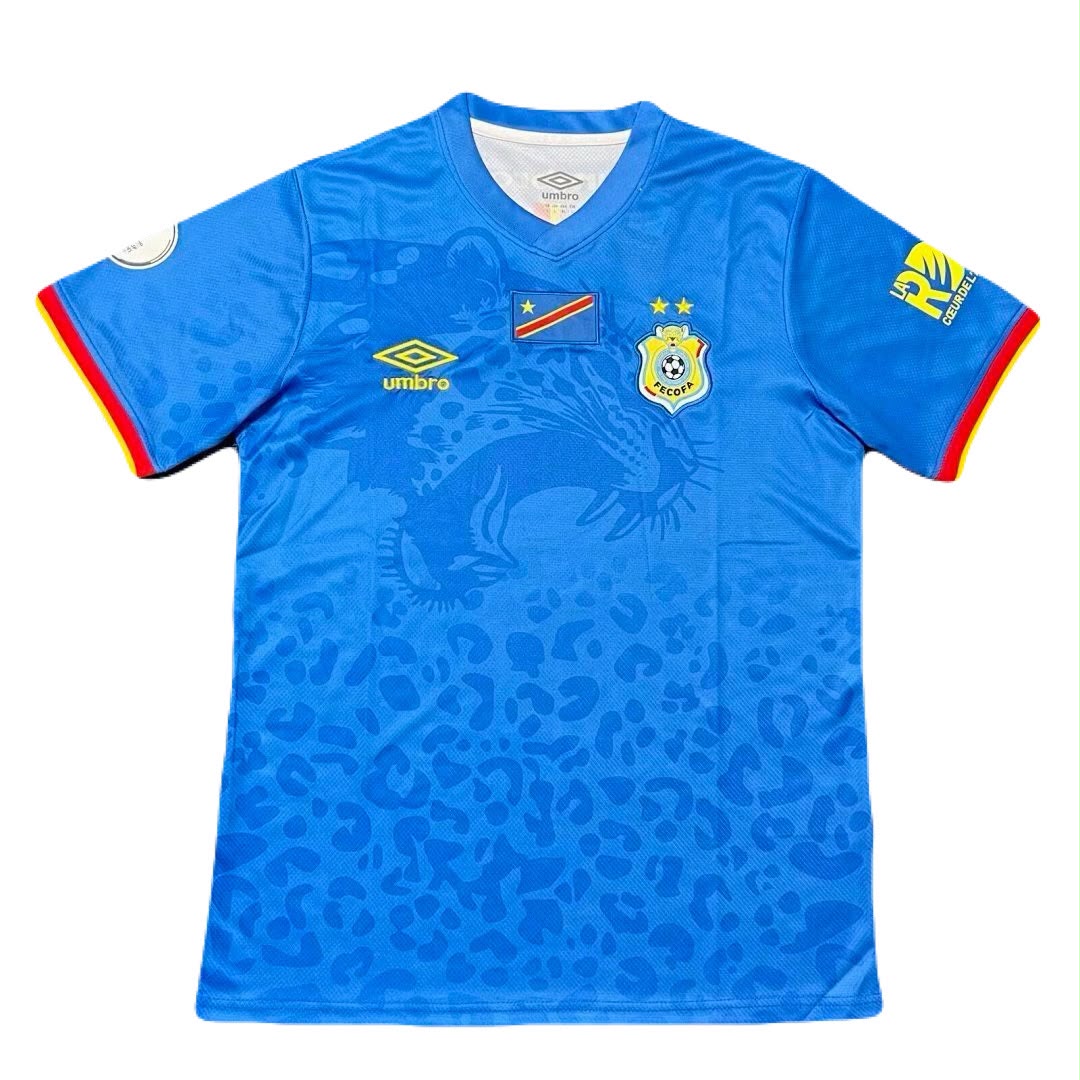 Jersey Playera Republica del Congo Edicion Especial Jaguar Azul