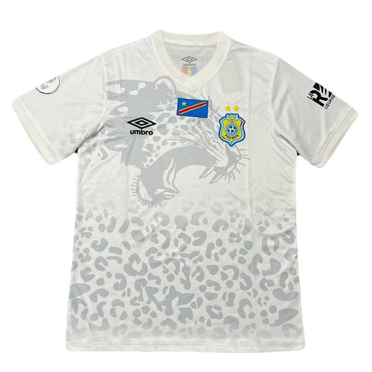 Jersey Playera Republica del Congo Edicion Especial Jaguar Blanco
