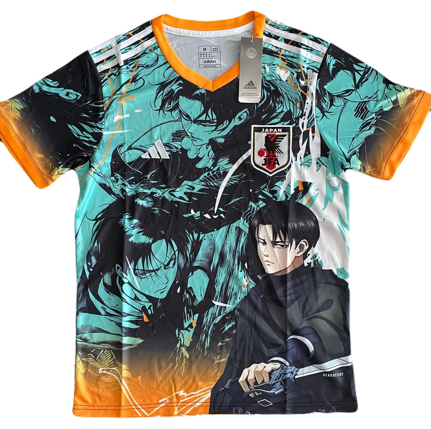 Jersey Playera Anime Japon Edicion Especial Attack on Titan Levi Ackerman Verde