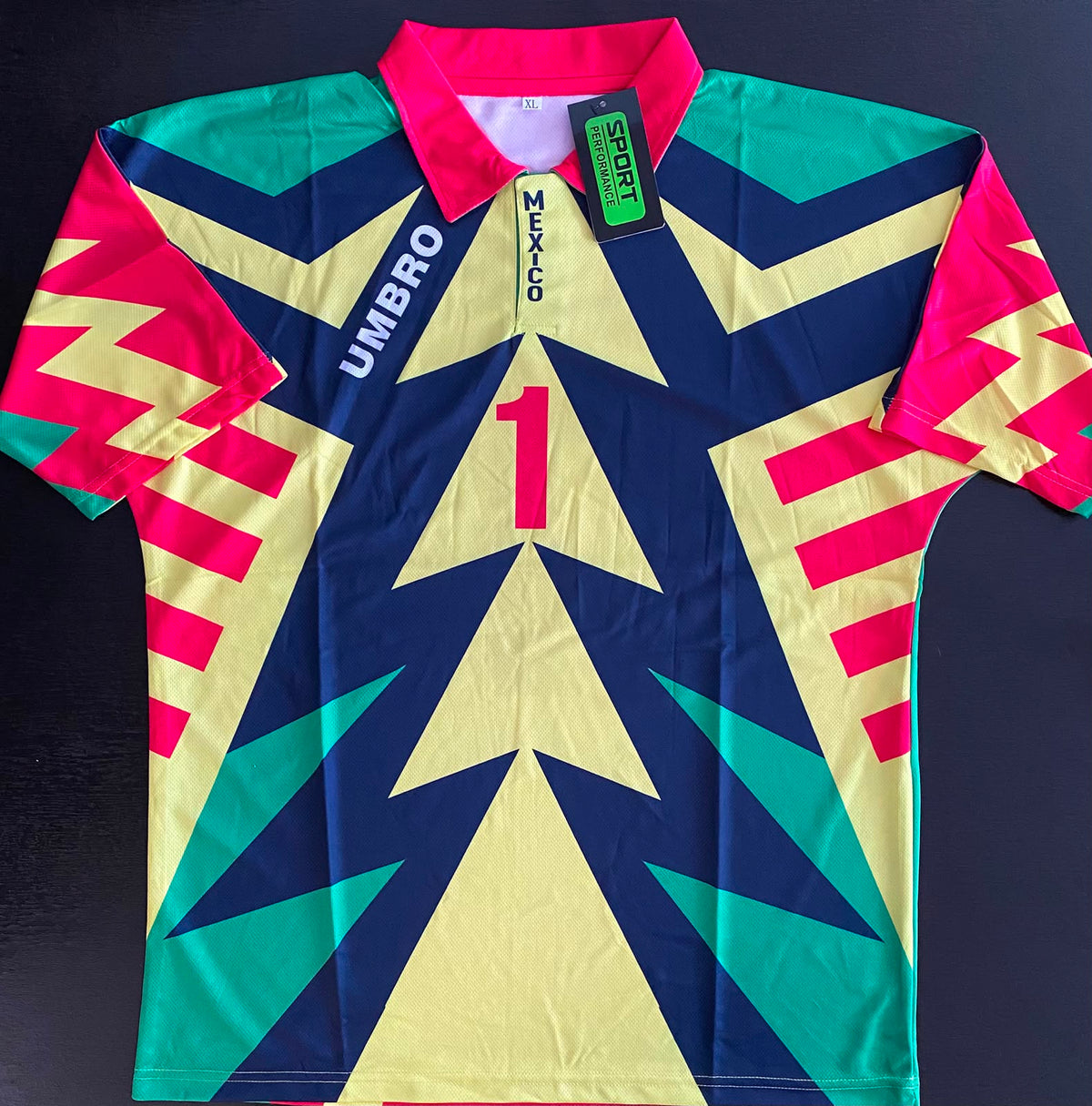 Jersey Playera Brody Jorge Campos 1 Surf Amarillo 1994 Exclusivo