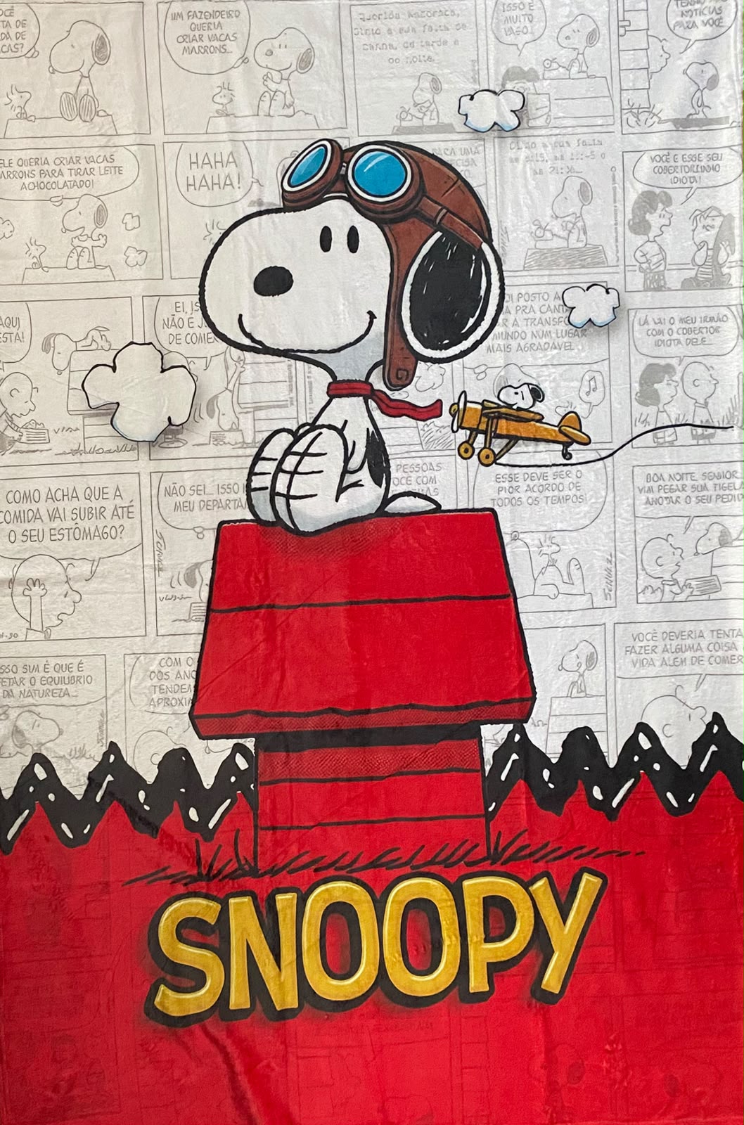 Cobija Frazada Ultra Suave Snoopy Aviador