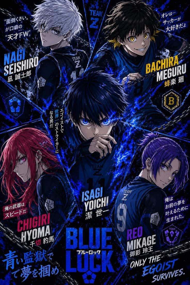 Cobija Frazada Ultra Suave Anime Blue Lock