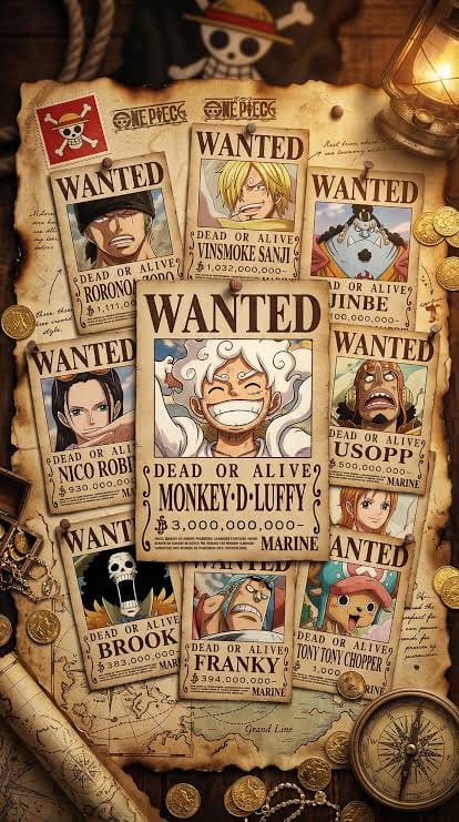 Cobija Frazada One Piece Wanted Carteles