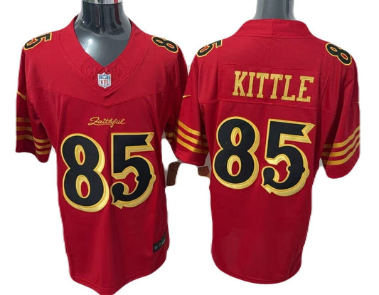 Jersey Bordado San Francisco 49ers Edicion Especial George Kittle 85 Rivalries Rojo
