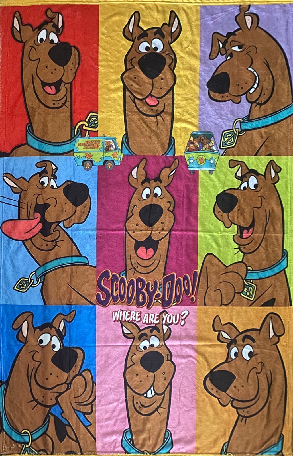 Cobija Frazada Ultra Suave Scooby Doo Collage