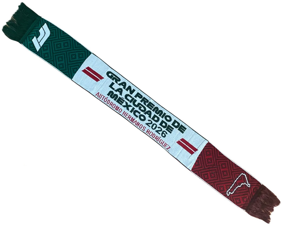 Bufanda F1 Gran Premio de Mexico 2026 Tricolor Automovilismo