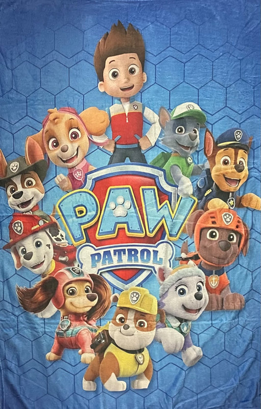Cobija Frazada Ultra Suave Paw Patrol Azul