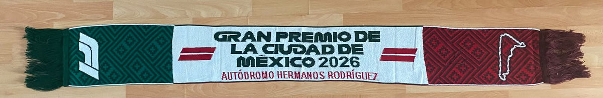 Bufanda F1 Gran Premio de Mexico 2026 Tricolor Automovilismo