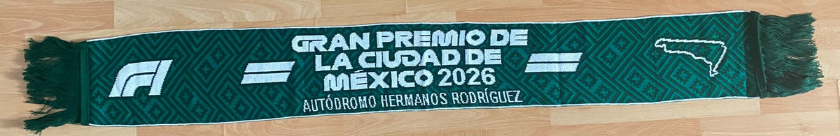 Bufanda F1 Gran Premio de Mexico 2026 Verde Automovilismo
