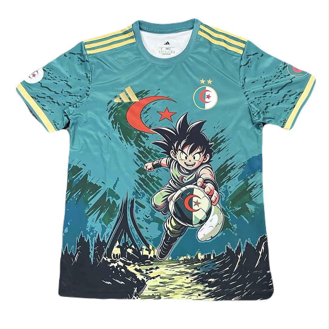 Jersey Playera Seleccion Argelia Edicion Especial Dragon Ball Verde
