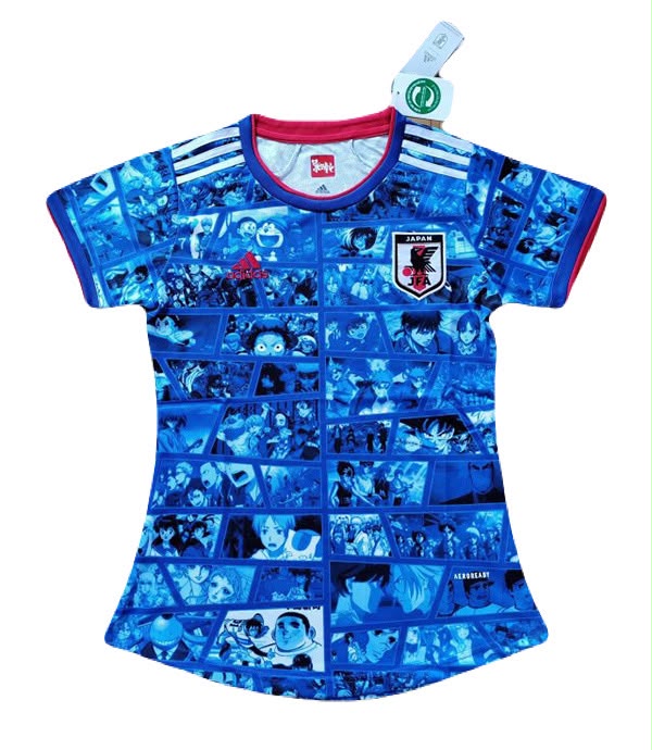 Jersey Japon Anime Edicion Especial Collage Azul Mujer Dama