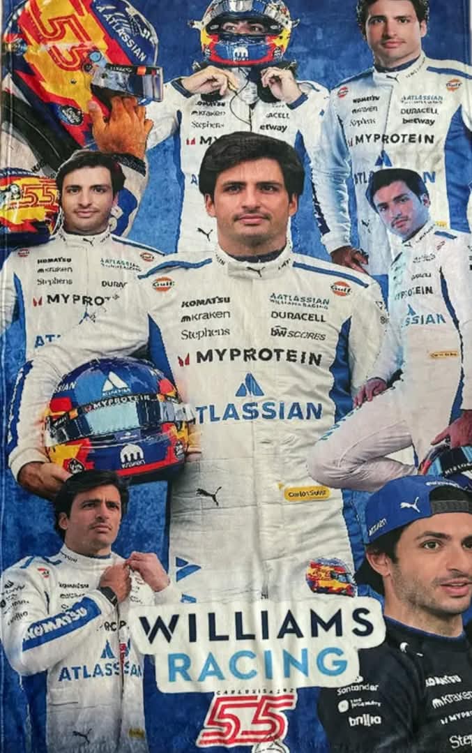 Cobija Frazada Ultra Suave Carlos Sainz Williams Racing