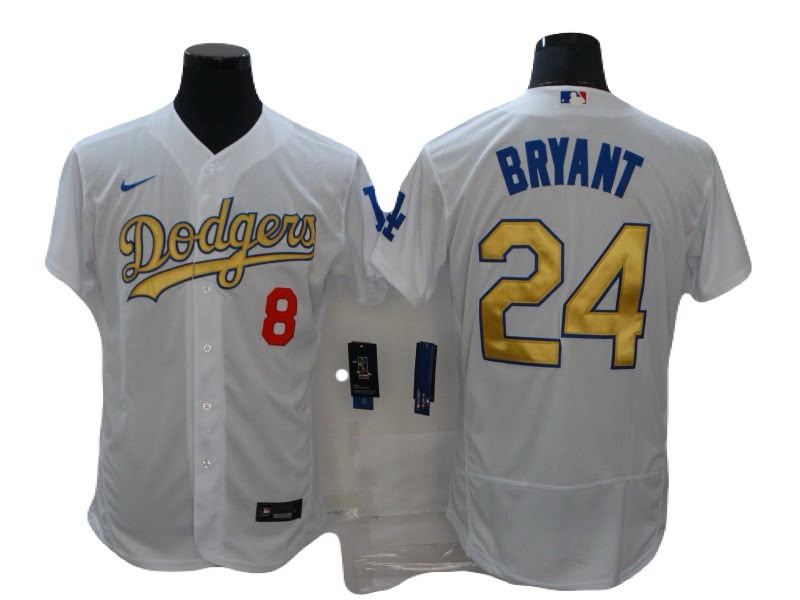 Jersey Bordado Los Angeles Dodgers Edicion Especial Blanco Luxury