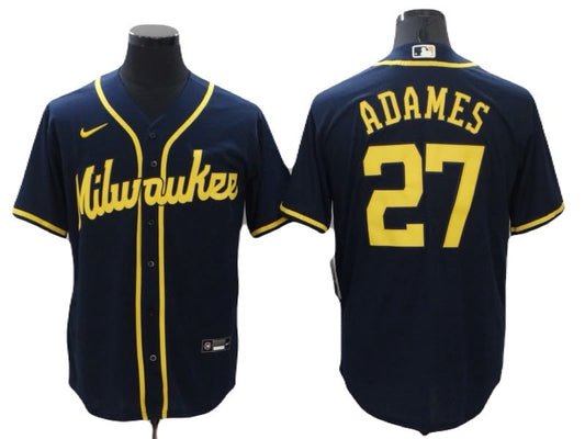 Jersey Bordado Cerveceros Milwakee Brewers Edicion Especial Navy