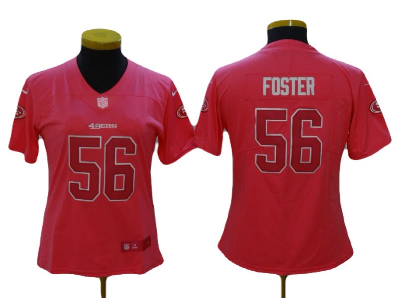 Jersey Bordado San Francisco 49ers Edicion Especial Mujer Dama Pink
