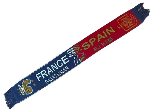 Bufanda Partido Mundial Francia vs España 14 Julio 2026 Dallas