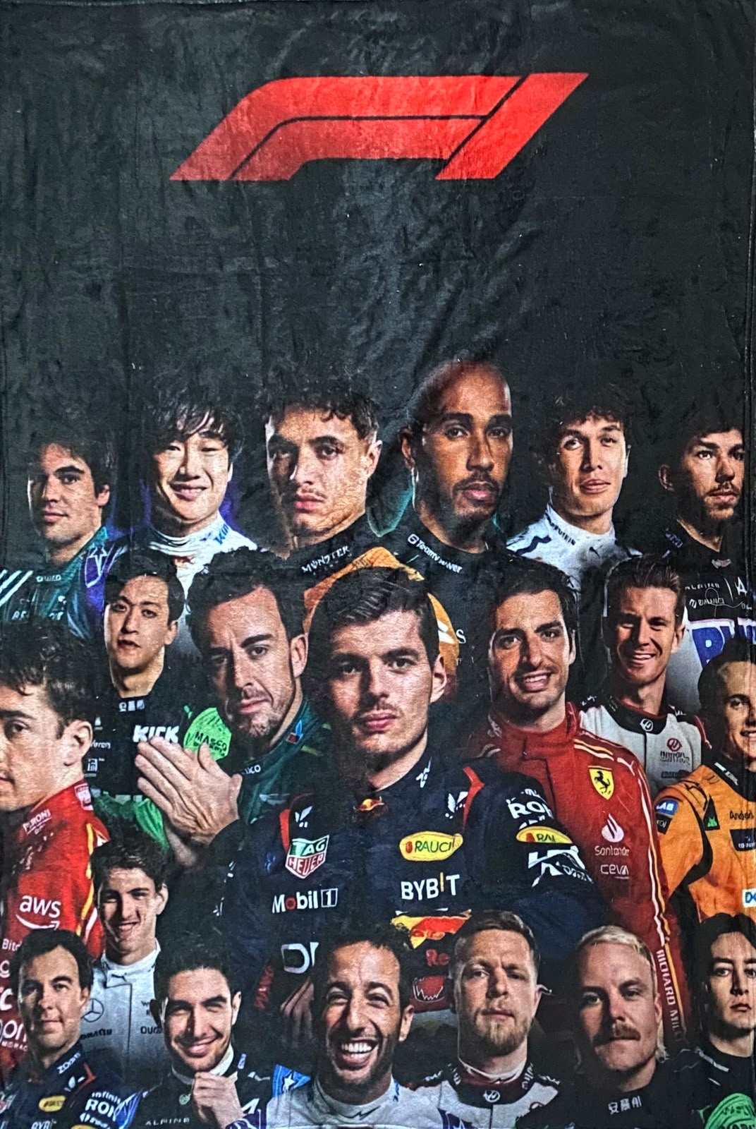 Cobija Frazada Ultra Suave Pilotos Automovilismo F1