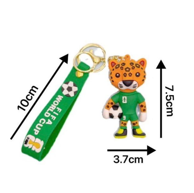 Set Llaveros Mascotas Mundialistas Futbol 2026 Maple Zayu Clutch 4 pack