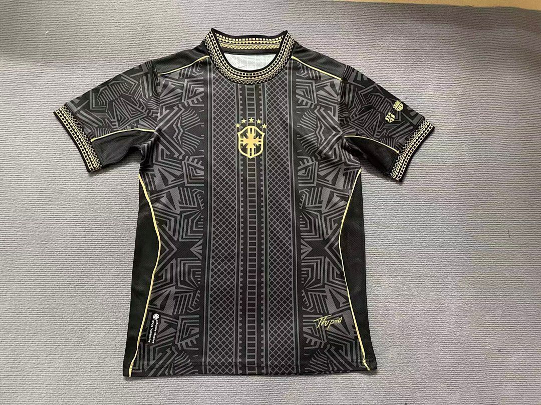 Jersey Playera Brasil Edicion Especial Black Gold