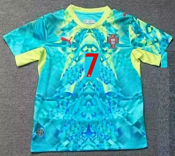 Jersey Playera Cristiano Ronaldo 7 Portugal Edicion Especial Aqua