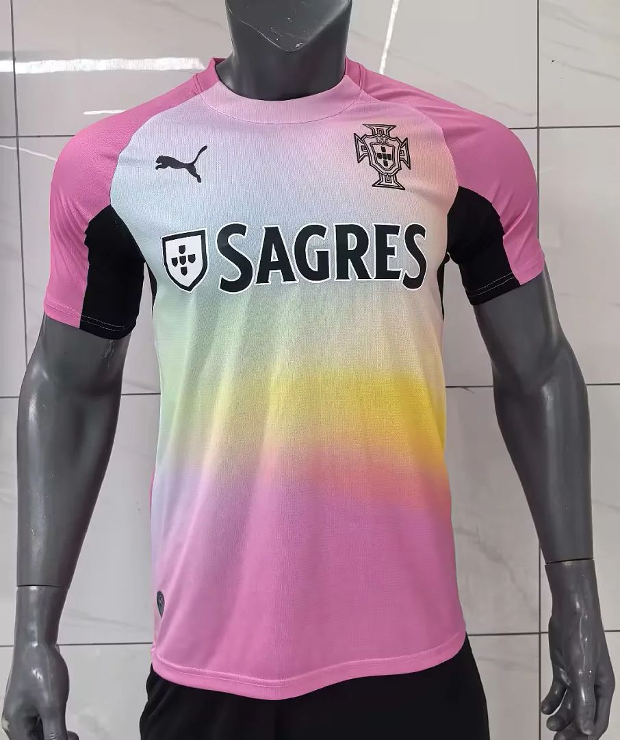 Jersey Playera Portugal Edicion Especial Pre Match Rosa