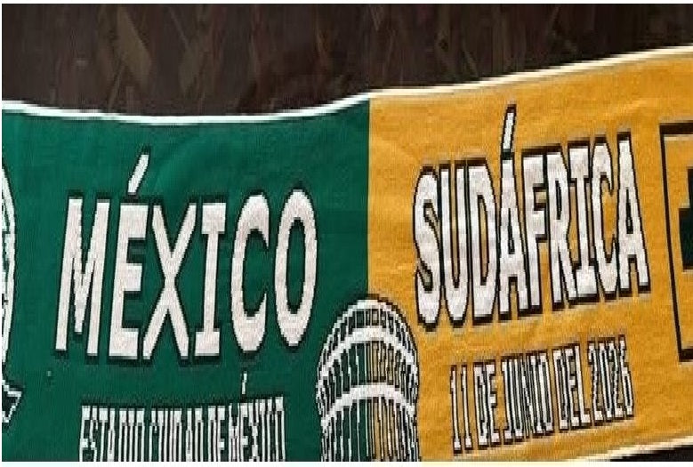 Bufanda Partido Mexico vs Sudafrica 11 Jun 2026 CDMX Doble Vista
