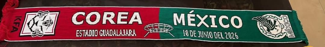 Bufanda Partido Corea vs Mexico 18 Jun 2026 Guadalajara