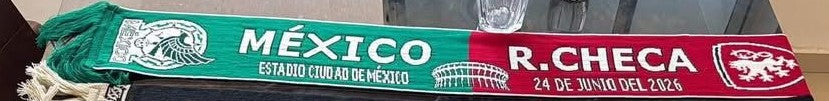 Bufanda Partido Mexico vs Republica Checa 24 Jun 2026 CDMX