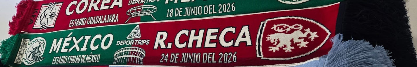 Bufanda Partido Mexico vs Republica Checa 24 Jun 2026 CDMX