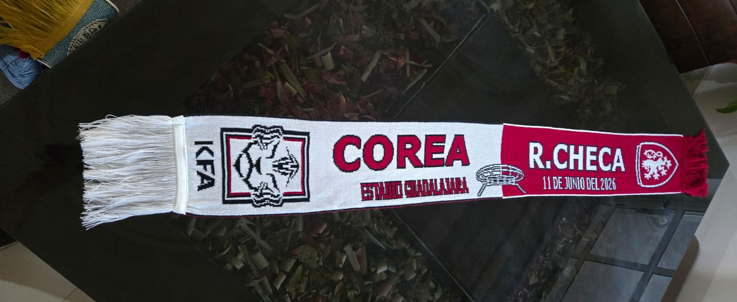 Bufanda Partido Corea vs Republica Checa 11 Jun 2026 Monterrey