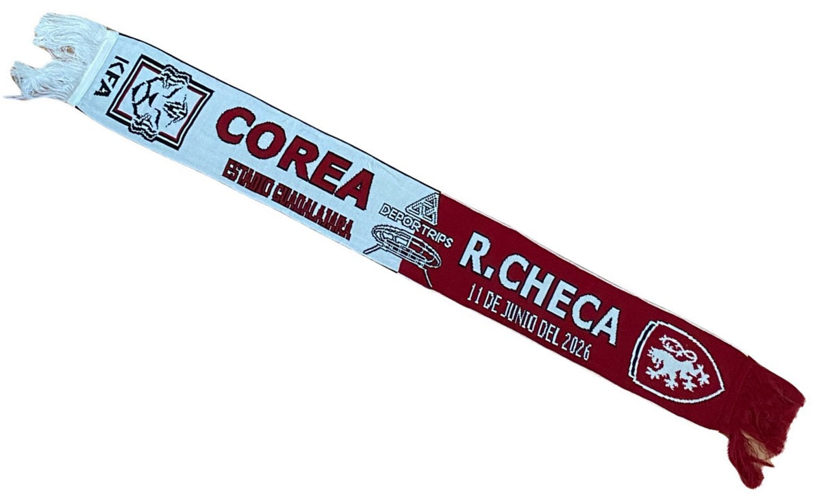 Bufanda Partido Corea vs Republica Checa 11 Jun 2026 Guadalajara