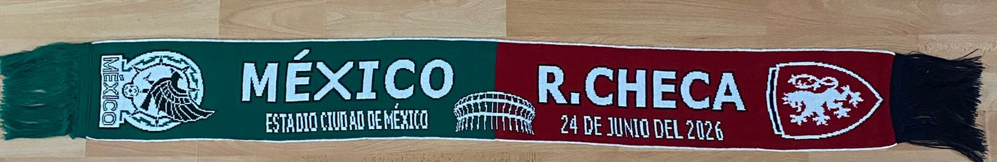 Bufanda Partido Mexico vs Republica Checa 24 Jun 2026 CDMX