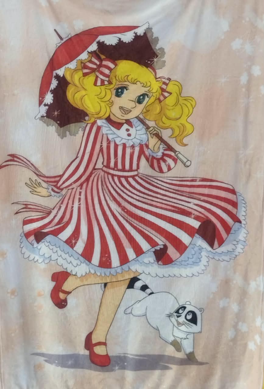 Cobija Frazada Ultra Suave Candy Candy Anime Umbrella