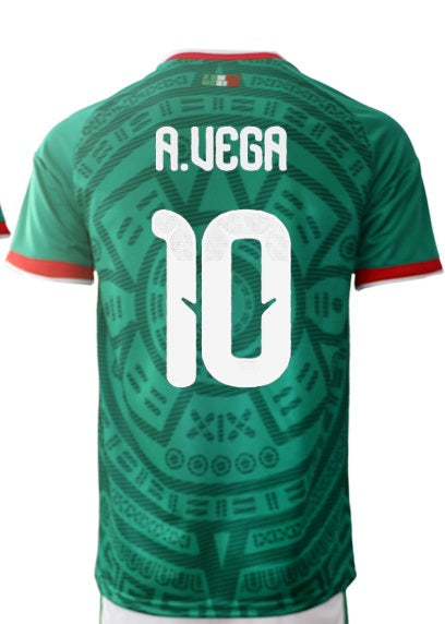 Jersey Playera Alexis Vega 10 Mexico 2026 Local