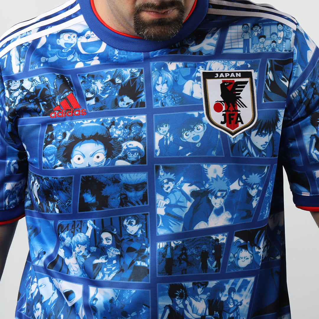 Jersey Playera Japon Anime Edicion Especial Collage Azul