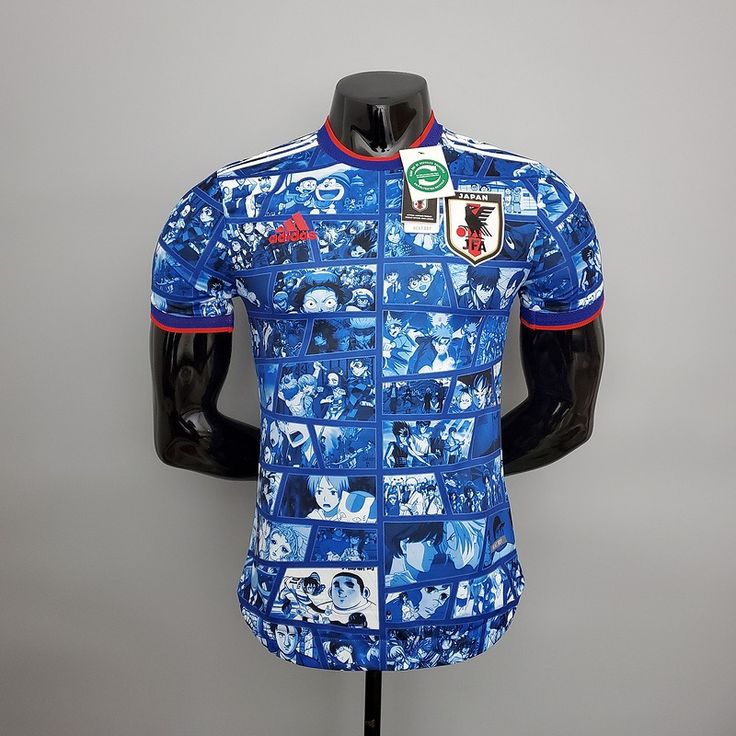 Jersey Playera Japon Anime Edicion Especial Collage Azul