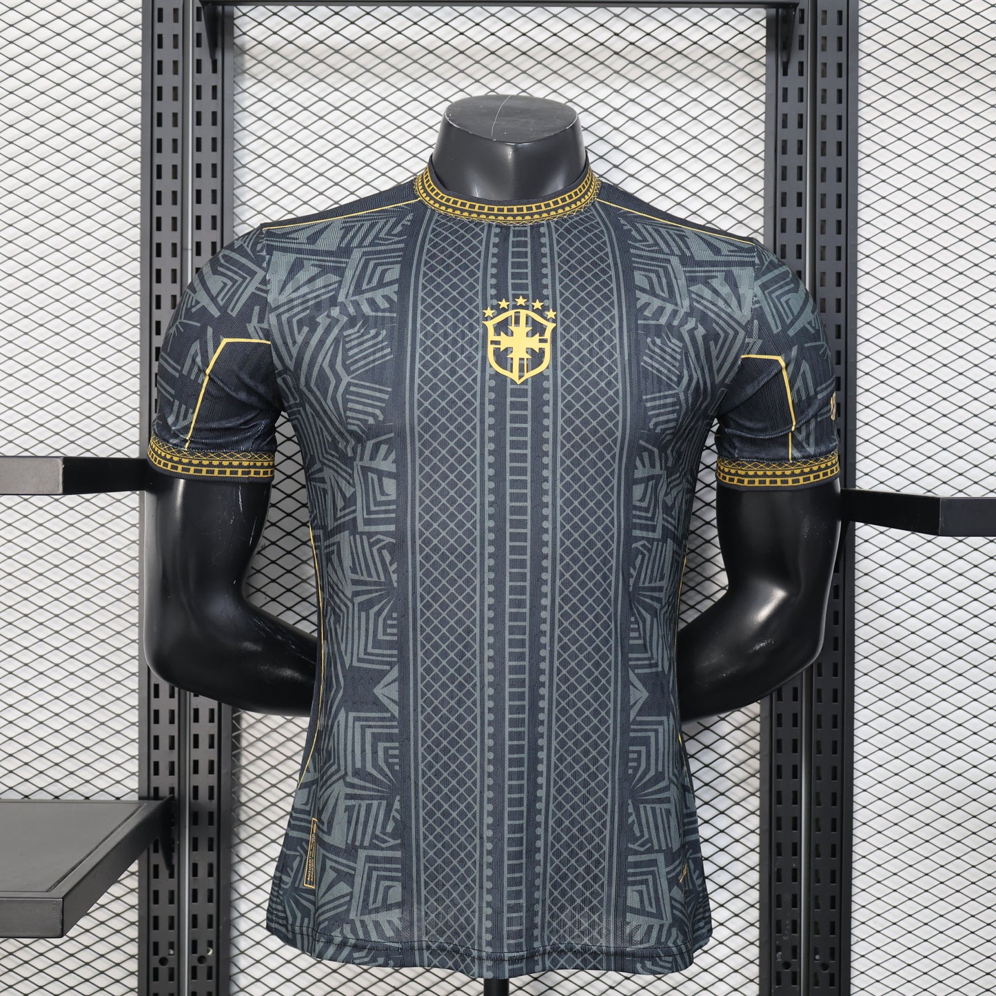 Jersey Playera Brasil Edicion Especial Black Gold