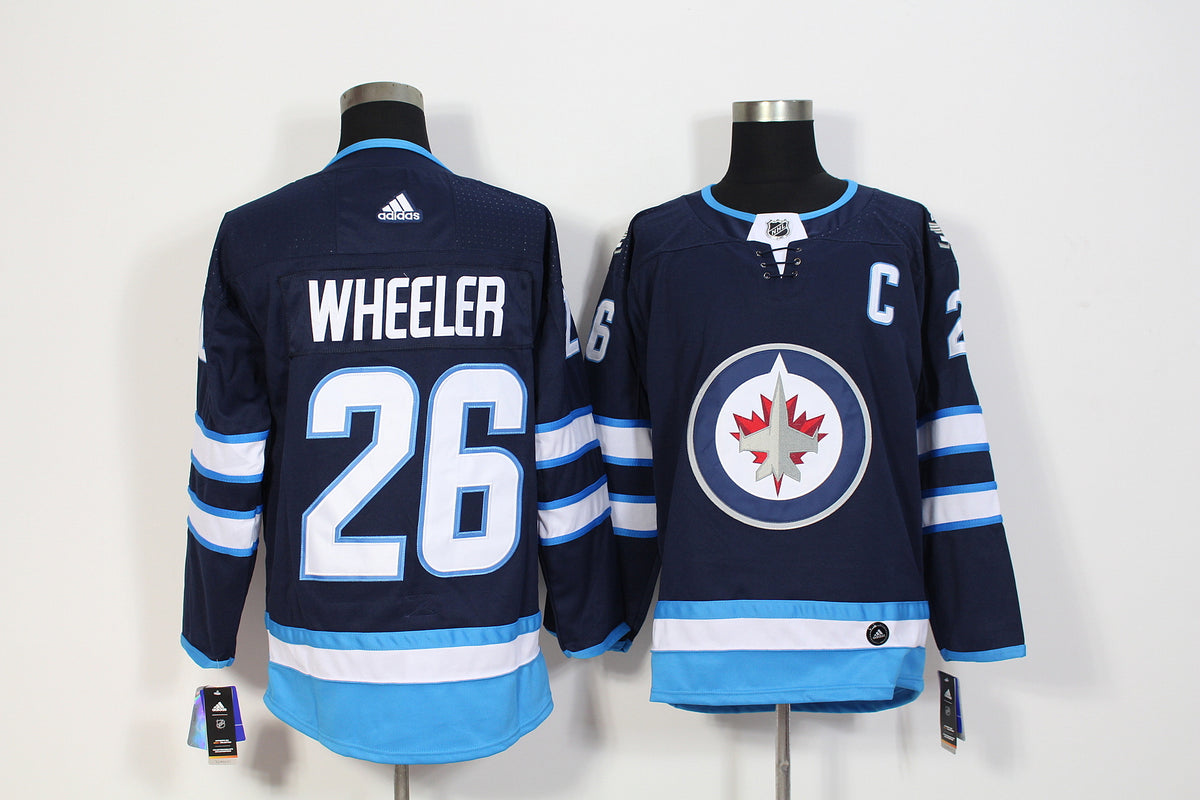 Jersey Hockey Bordado Winnipeg Jets Edicion Especial Azul Marino