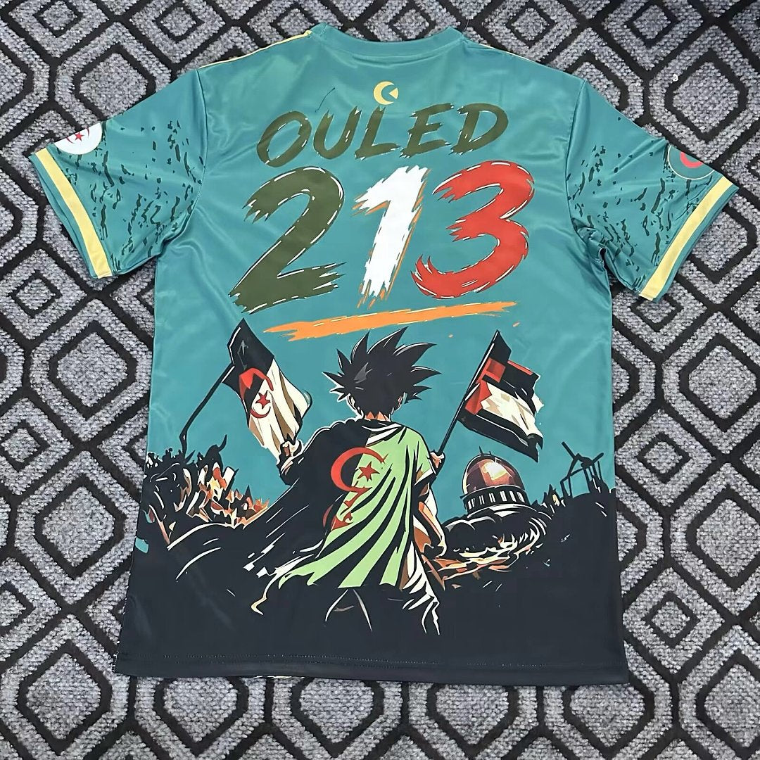Jersey Playera Seleccion Argelia Edicion Especial Dragon Ball Verde