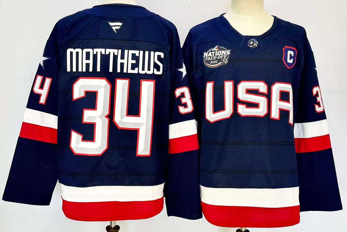 Jersey Hockey Bordado USA Team Edicion Especial 2025