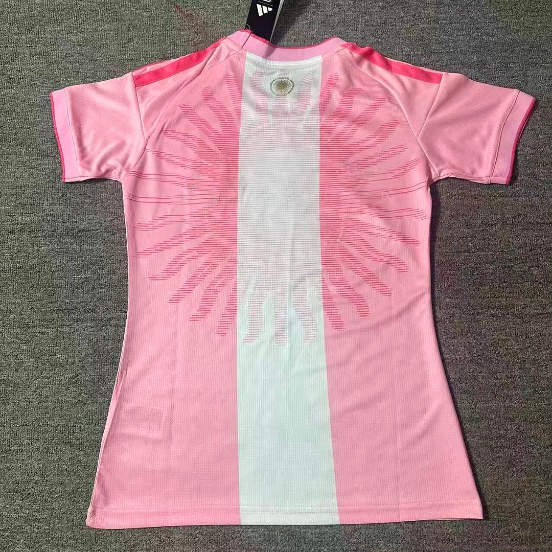 Jersey Playera Argentina 2027 Edicion Especial Last Dance Dama Mujer Rosa
